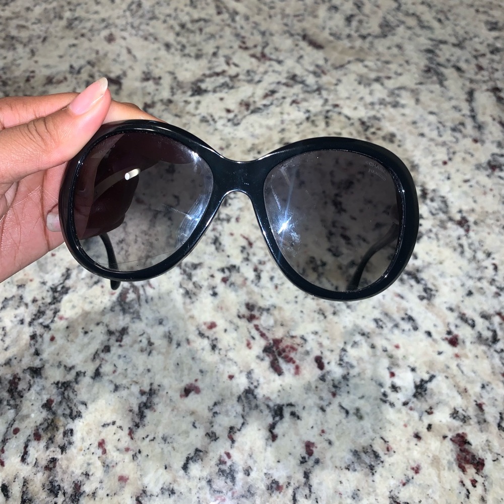 Chanel Pearl Glasses